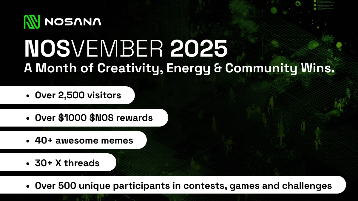 The Heart of Nosana: Nosvember 2025 Recap