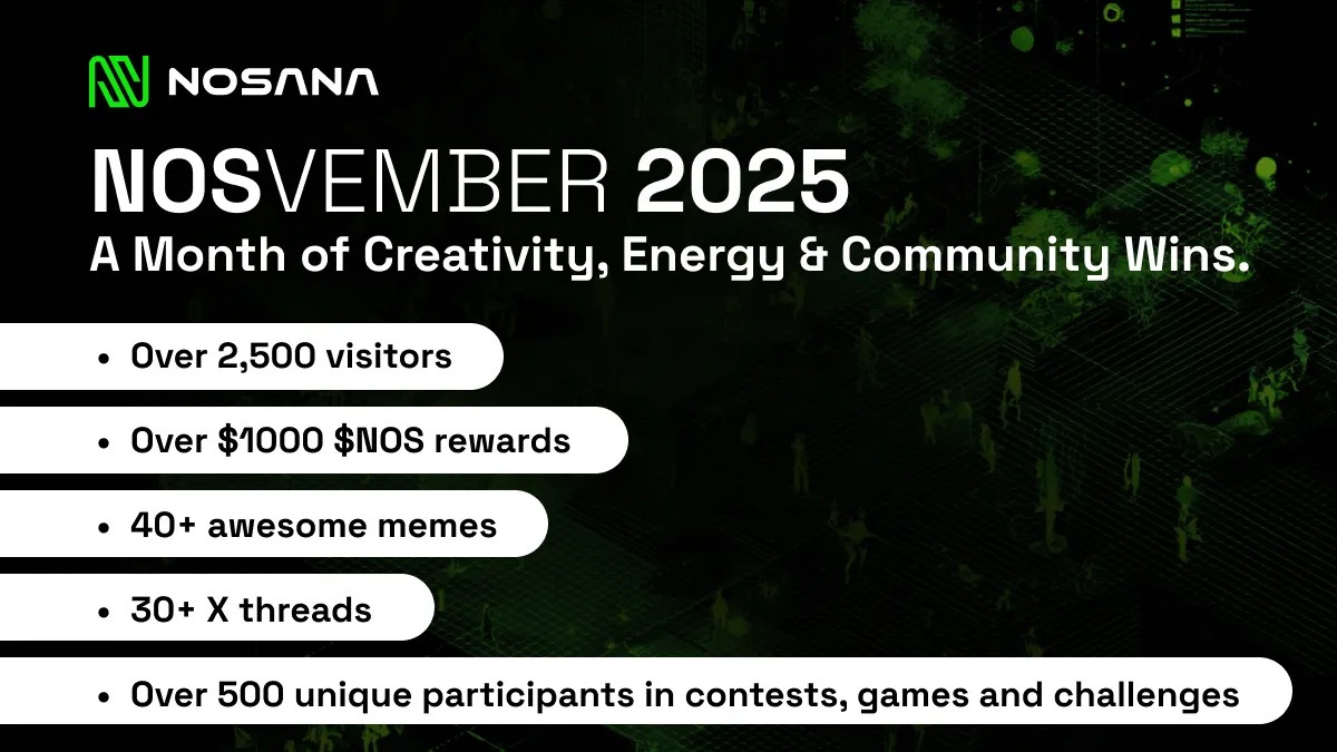 The Heart of Nosana: Nosvember 2025 Recap