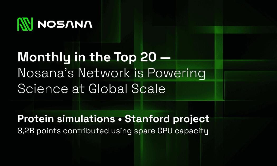 Nosana’s Spare GPU Capacity Is Now Powering Scientific Research
